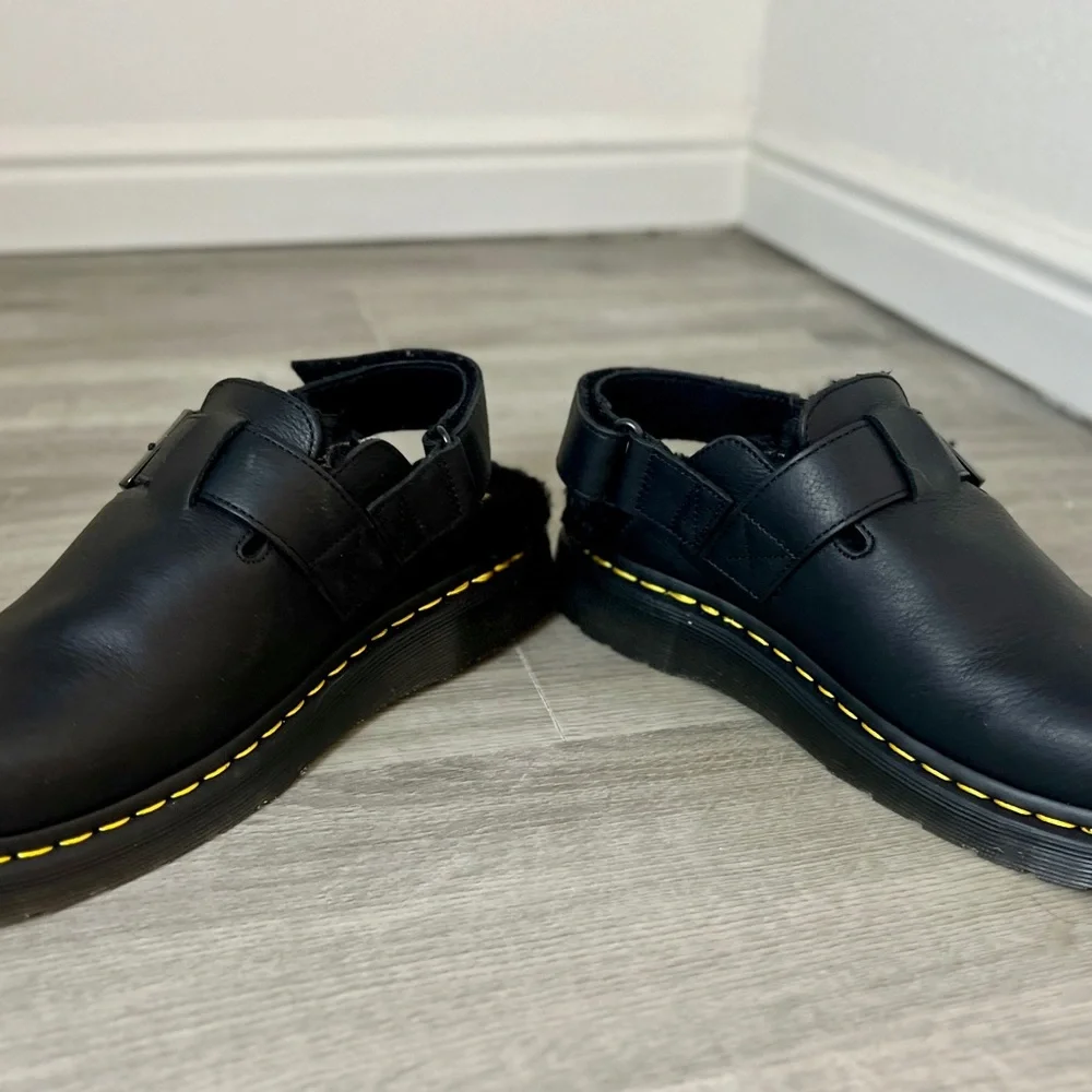 Dr. Martens Jorge II Faux Fur Mule, Black, UK6/EU39/US7M-8L (Unisex) - Picture 6 of 9